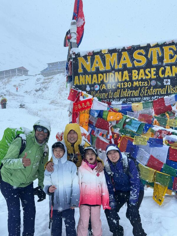 Annapurna Base Camp Trek Big Sky Treks annapurna base camp trek with two small kid and friend