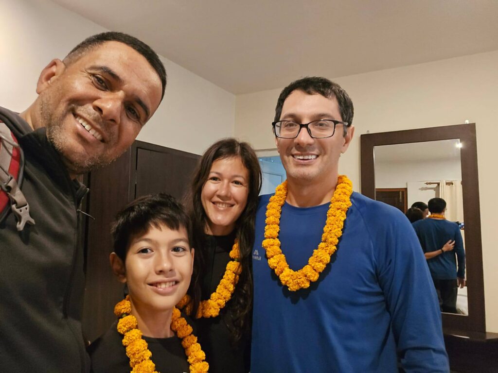 Trekking in Nepal with kids Big Sky Treks welcoming kid for mardi-himal trek