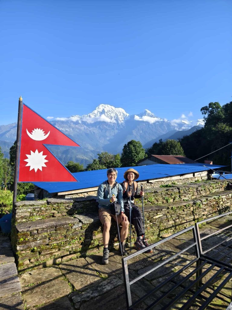 couples in mardi himal trek